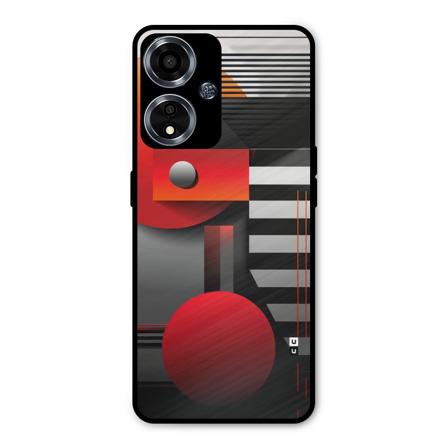 Geometrical Marvel Metal Back Case for Oppo A59