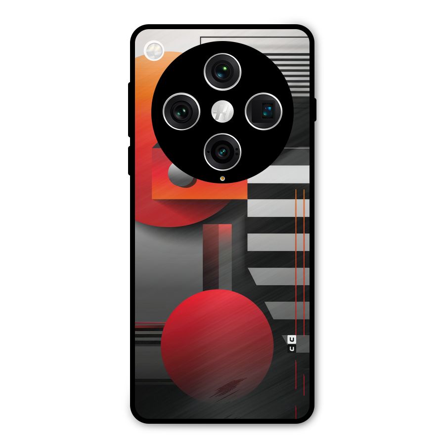 Geometrical Marvel Metal Back Case for Oppo Find X8 Pro