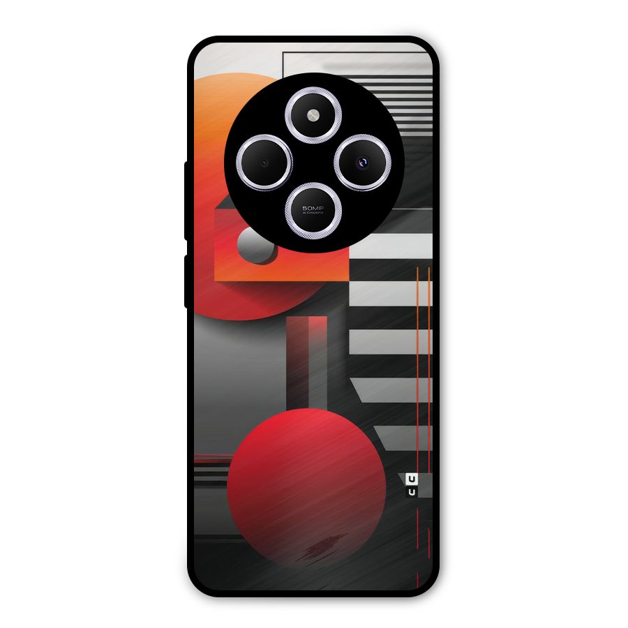 Geometrical Marvel Metal Back Case for Poco C75 5G