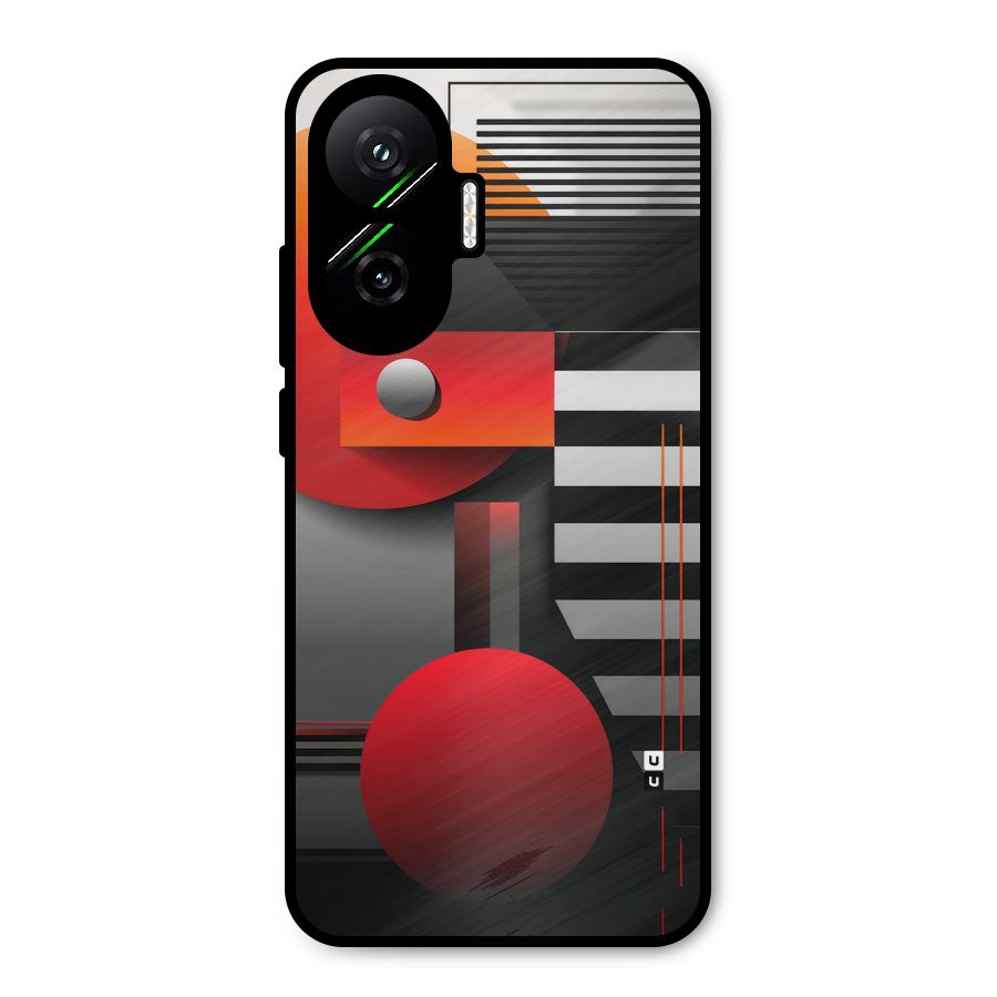 Geometrical Marvel Metal Back Case for Poco F7