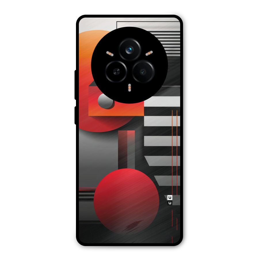 Geometrical Marvel Metal Back Case for Realme 14 Pro