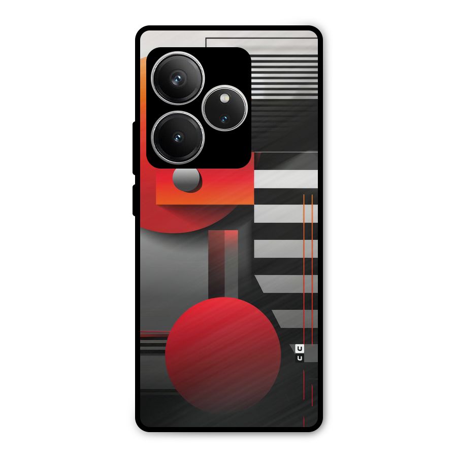 Geometrical Marvel Metal Back Case for Realme GT 6