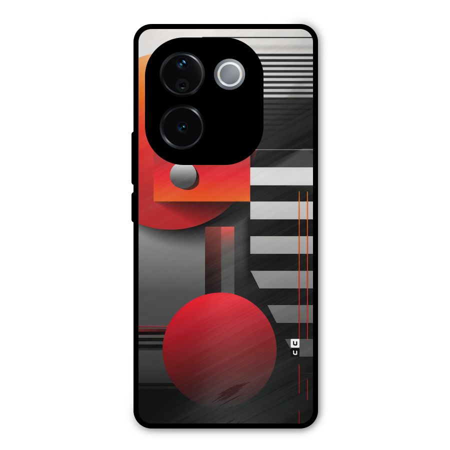 Geometrical Marvel Metal Back Case for Vivo T3 Pro