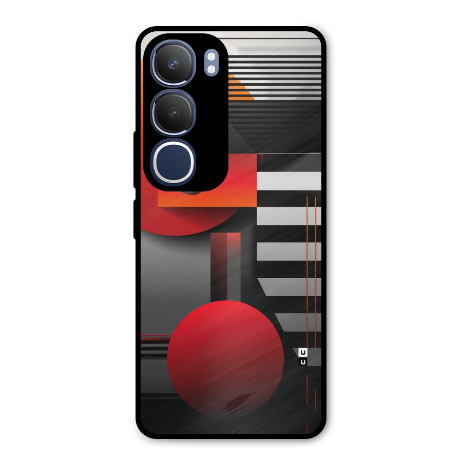 Geometrical Marvel Metal Back Case for Vivo Y29