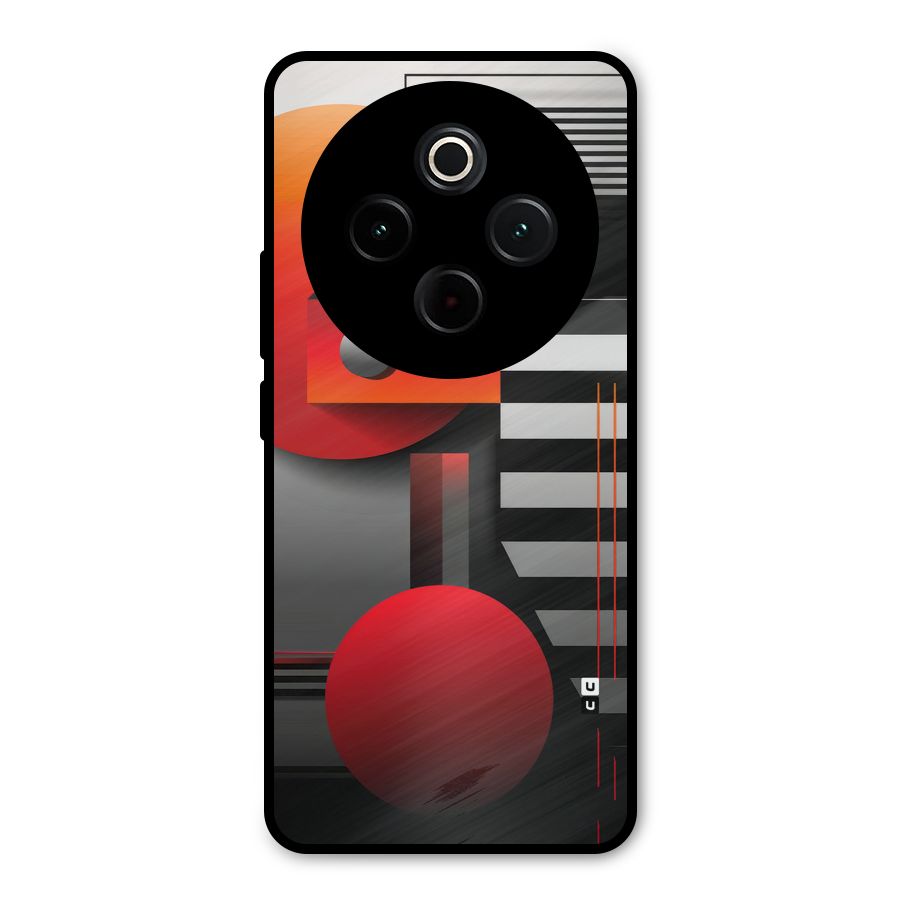 Geometrical Marvel Metal Back Case for iQOO Z10