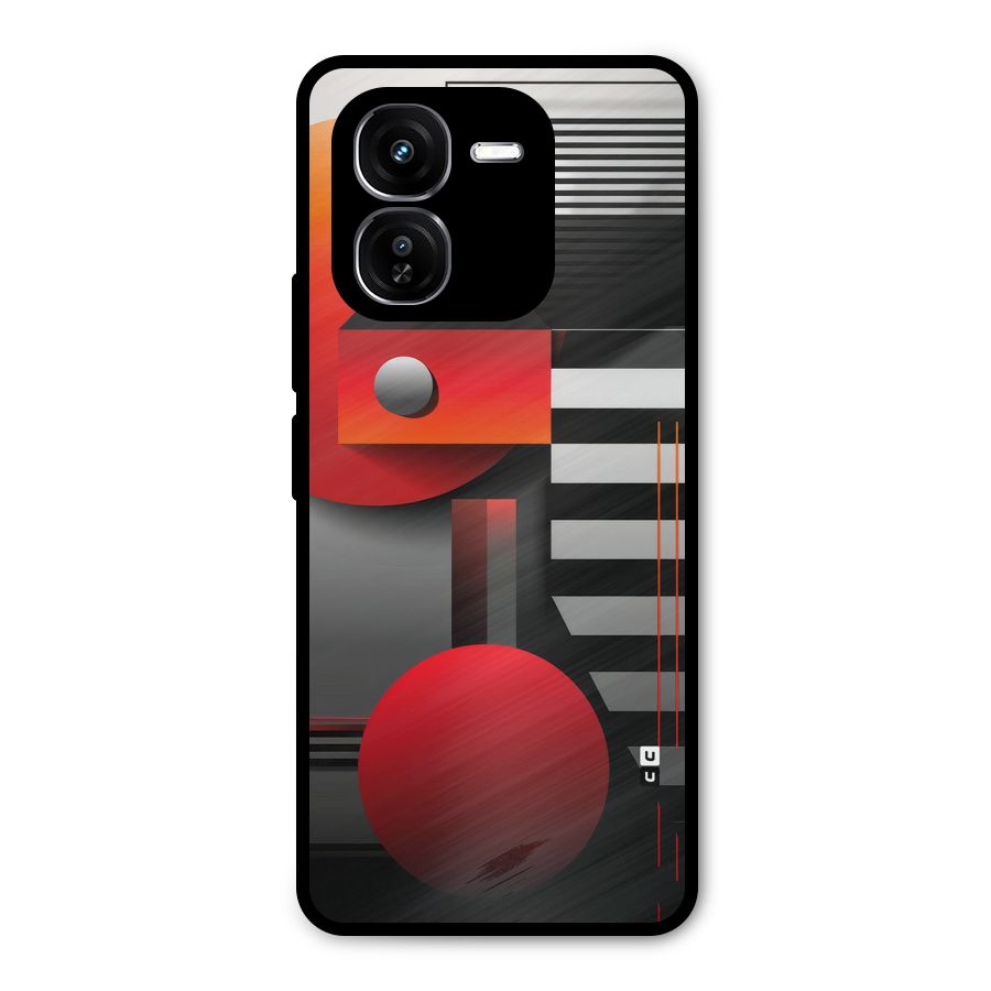 Geometrical Marvel Metal Back Case for iQOO Z9x