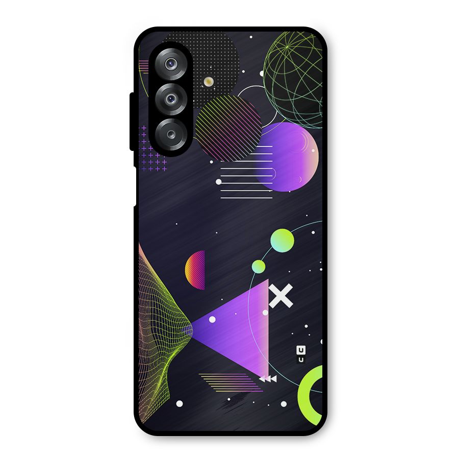 Geometrical Wireframe Metal Back Case for Galaxy A26