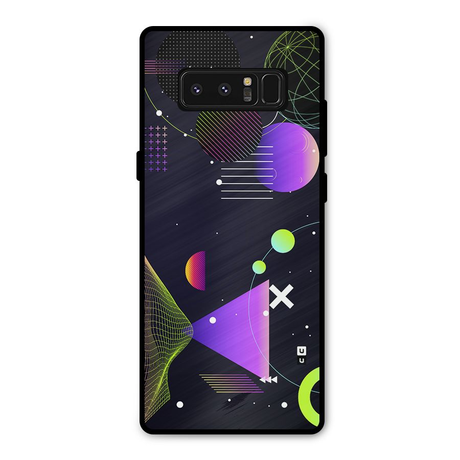 Geometrical Wireframe Metal Back Case for Galaxy Note 8