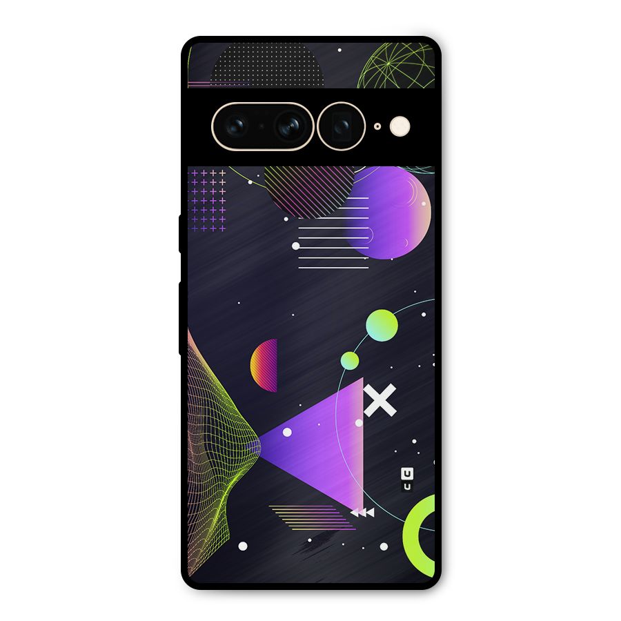 Geometrical Wireframe Metal Back Case for Google Pixel 7 Pro