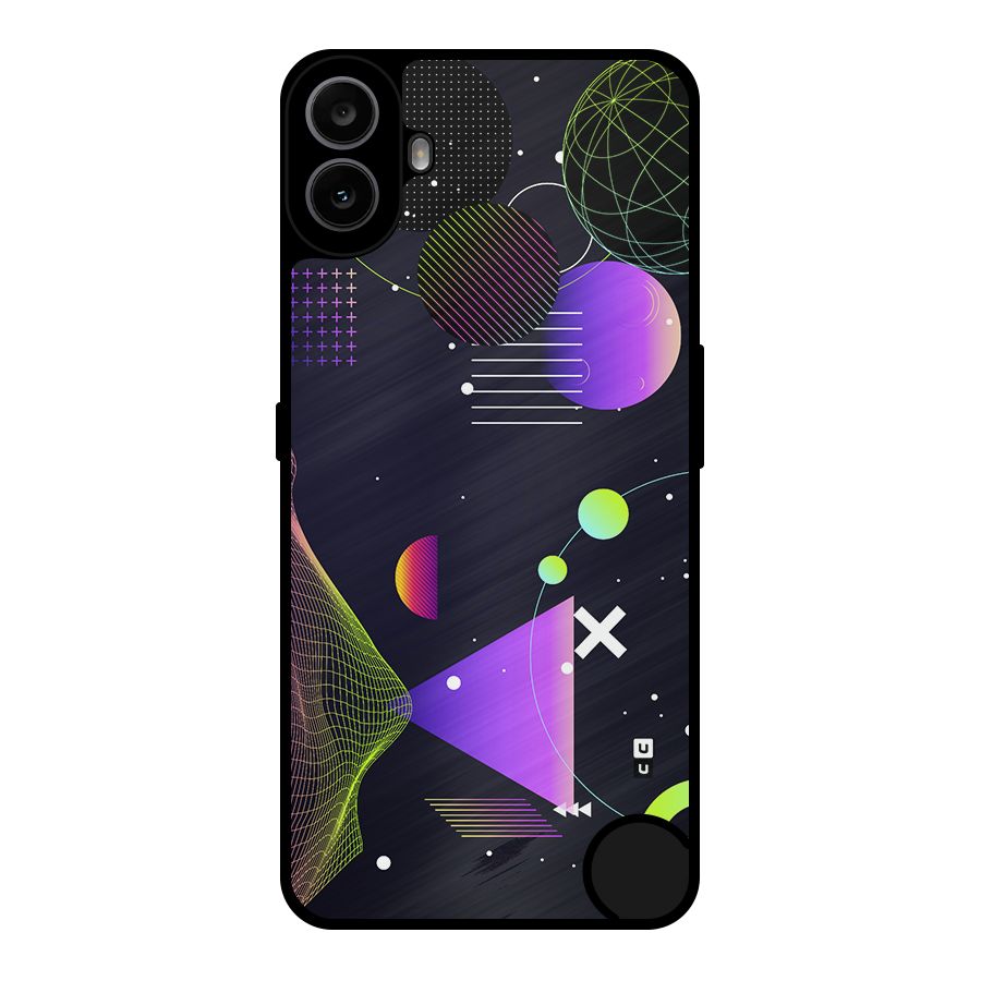 Geometrical Wireframe Metal Back Case for Nothing CMF Phone 1