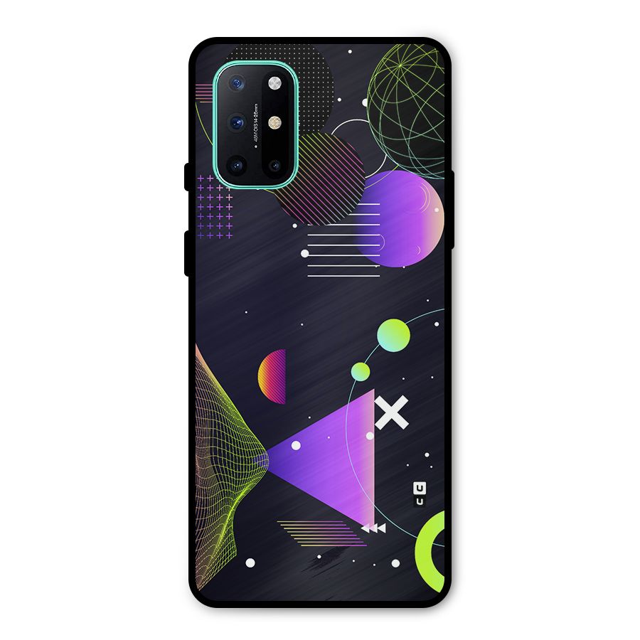 Geometrical Wireframe Metal Back Case for OnePlus 8T