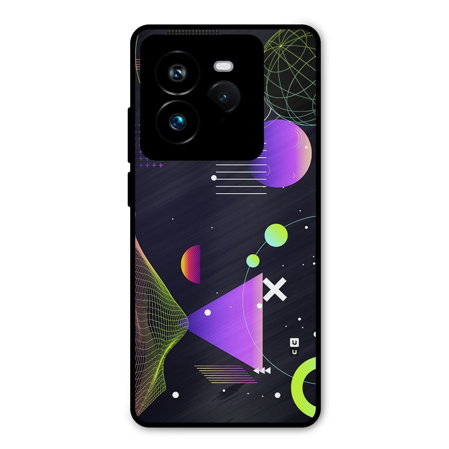 Geometrical Wireframe Metal Back Case for Realme GT 7 Pro