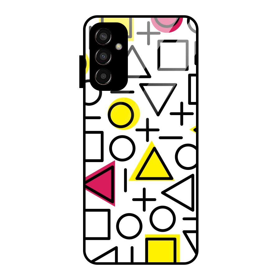 Geometry Pattern Glass Back Case for Galaxy F13