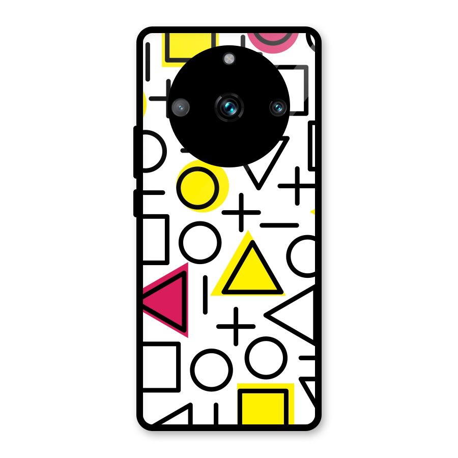 Geometry Pattern Glass Back Case for Realme 11 Pro