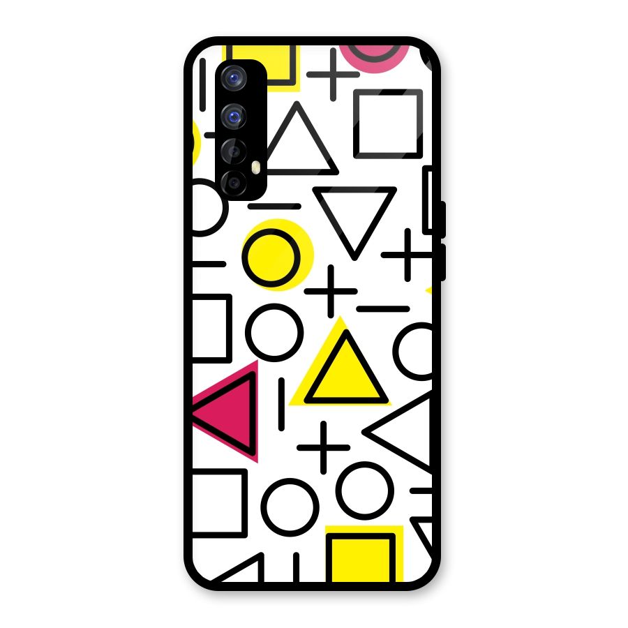 Geometry Pattern Glass Back Case for Realme 7