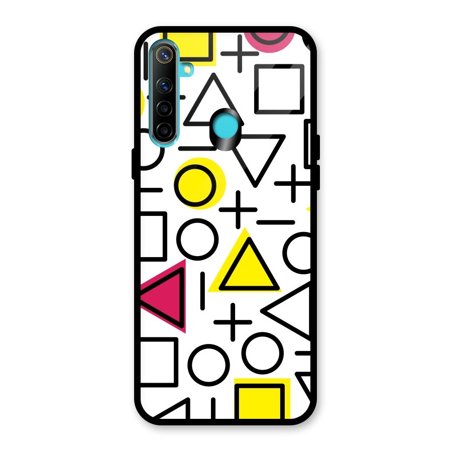 Geometry Pattern Glass Back Case for Realme Narzo 10