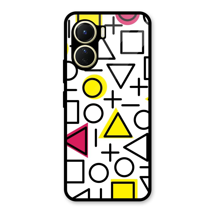 Geometry Pattern Glass Back Case for Vivo Y16