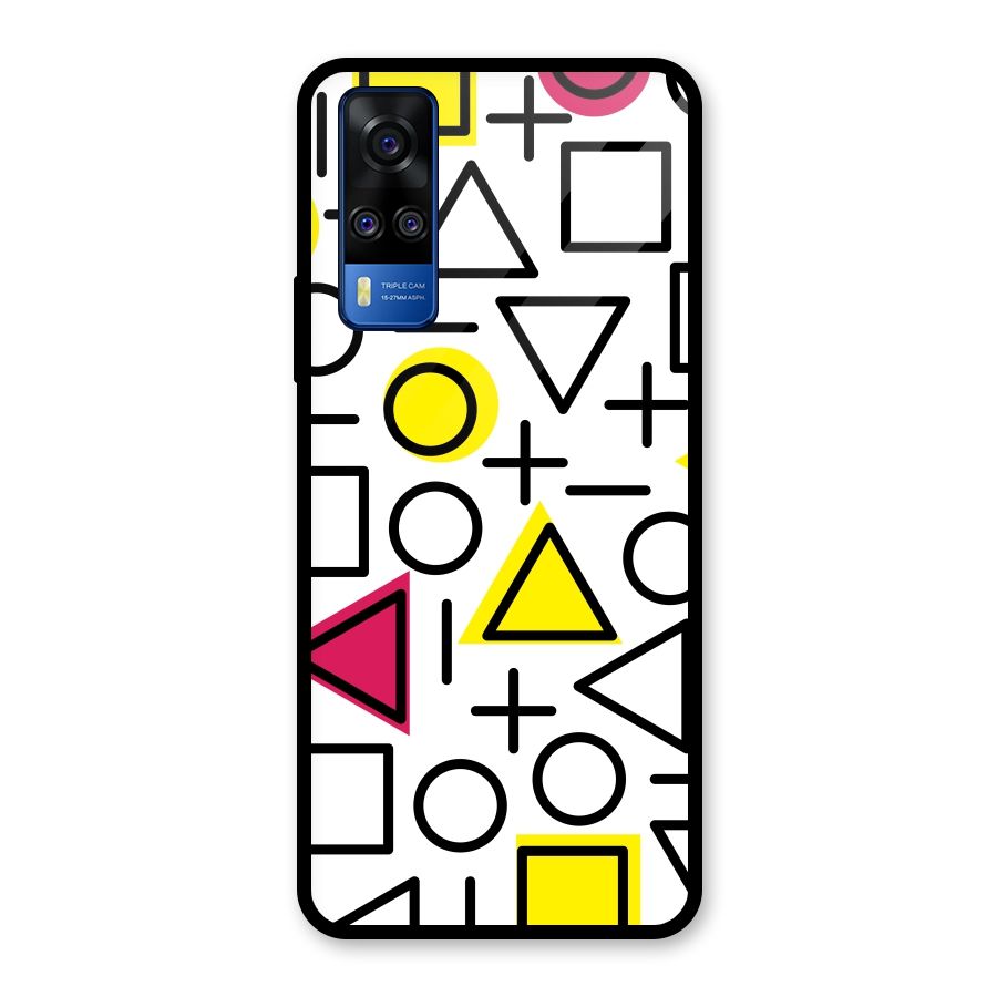 Geometry Pattern Glass Back Case for Vivo Y31