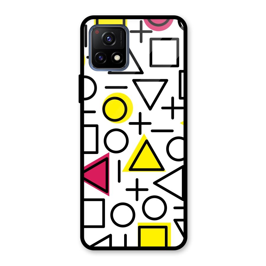 Geometry Pattern Glass Back Case for Vivo Y72 5G