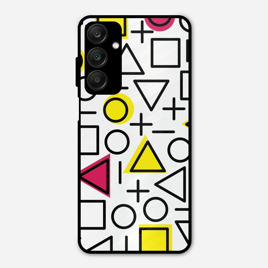 Geometry Pattern Metal Back Case for Galaxy A25 5G