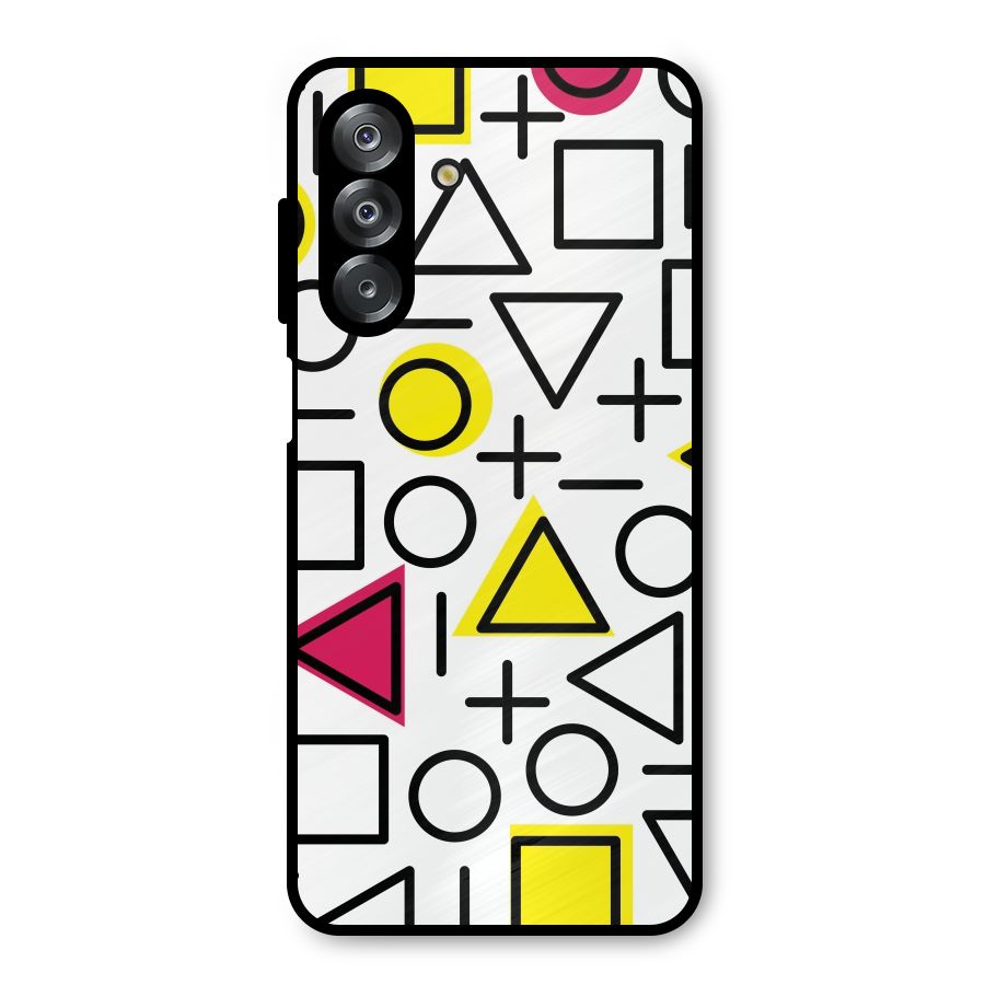 Geometry Pattern Metal Back Case for Galaxy A26