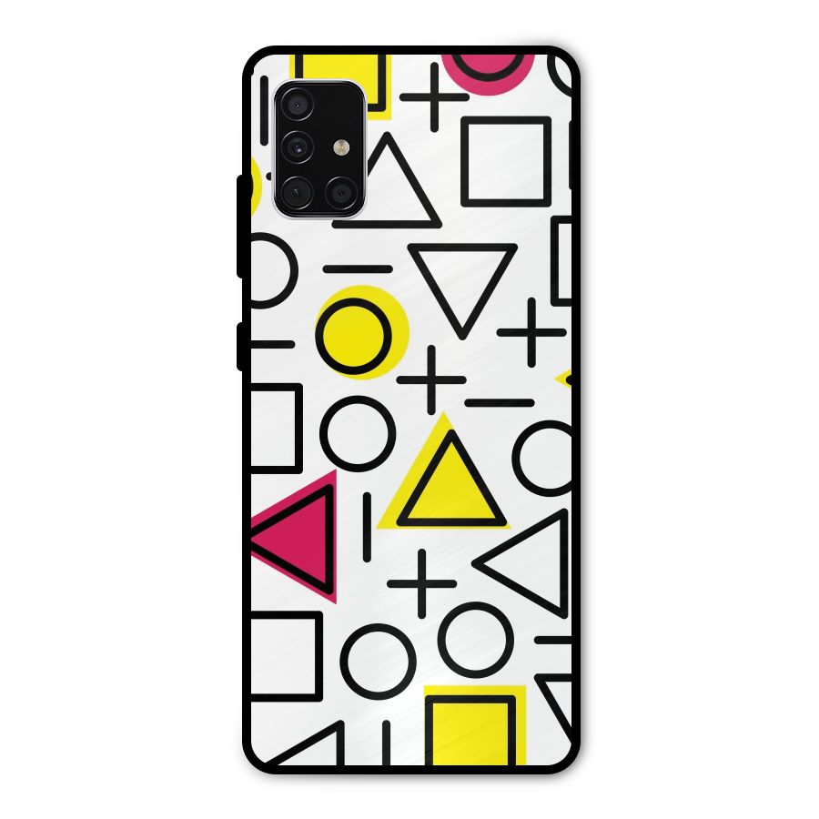 Geometry Pattern Metal Back Case for Galaxy A51
