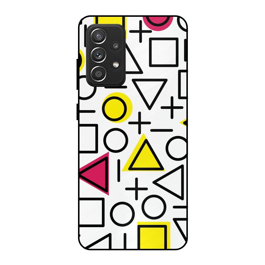 Geometry Pattern Metal Back Case for Galaxy A52s 5G