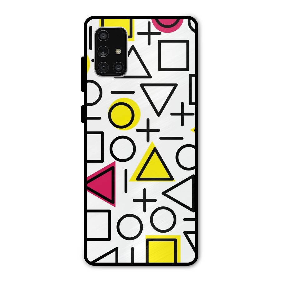 Geometry Pattern Metal Back Case for Galaxy A71