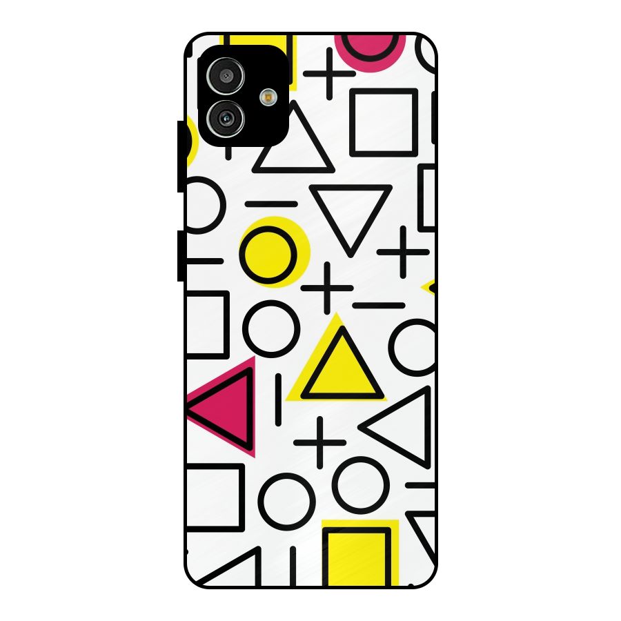 Geometry Pattern Metal Back Case for Galaxy M13 5G