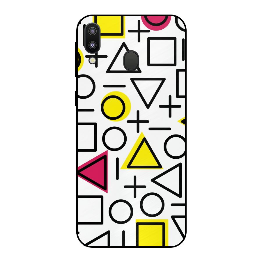 Geometry Pattern Metal Back Case for Galaxy M20