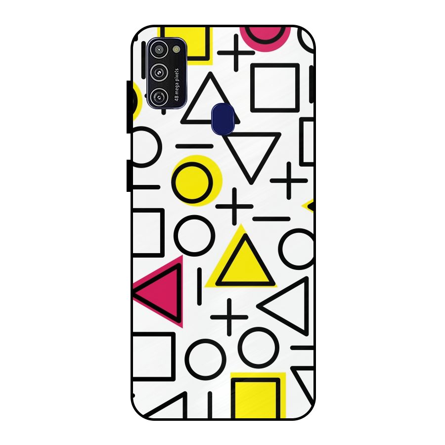 Geometry Pattern Metal Back Case for Galaxy M21