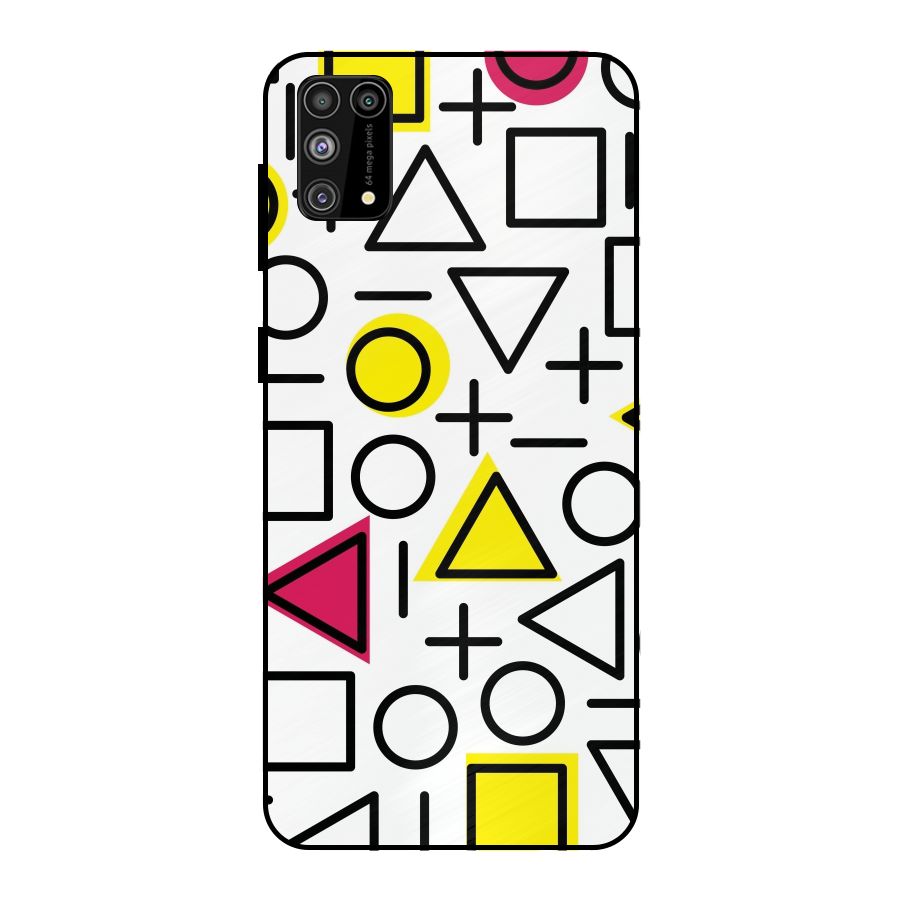 Geometry Pattern Metal Back Case for Galaxy M31