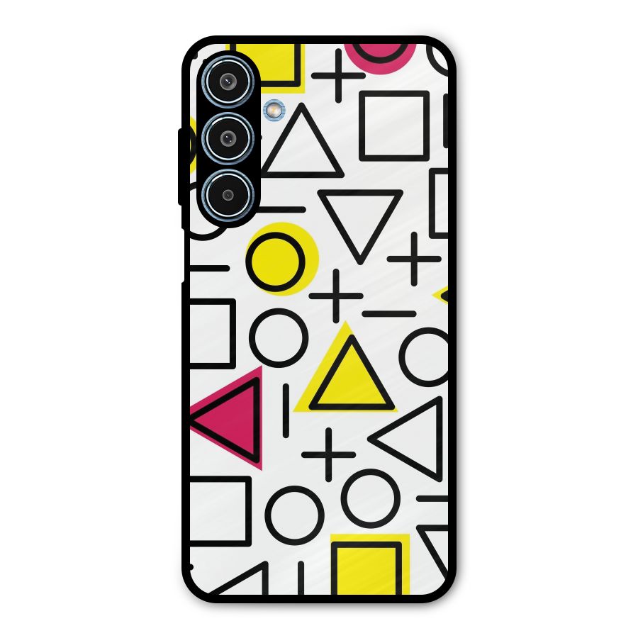 Geometry Pattern Metal Back Case for Galaxy M35