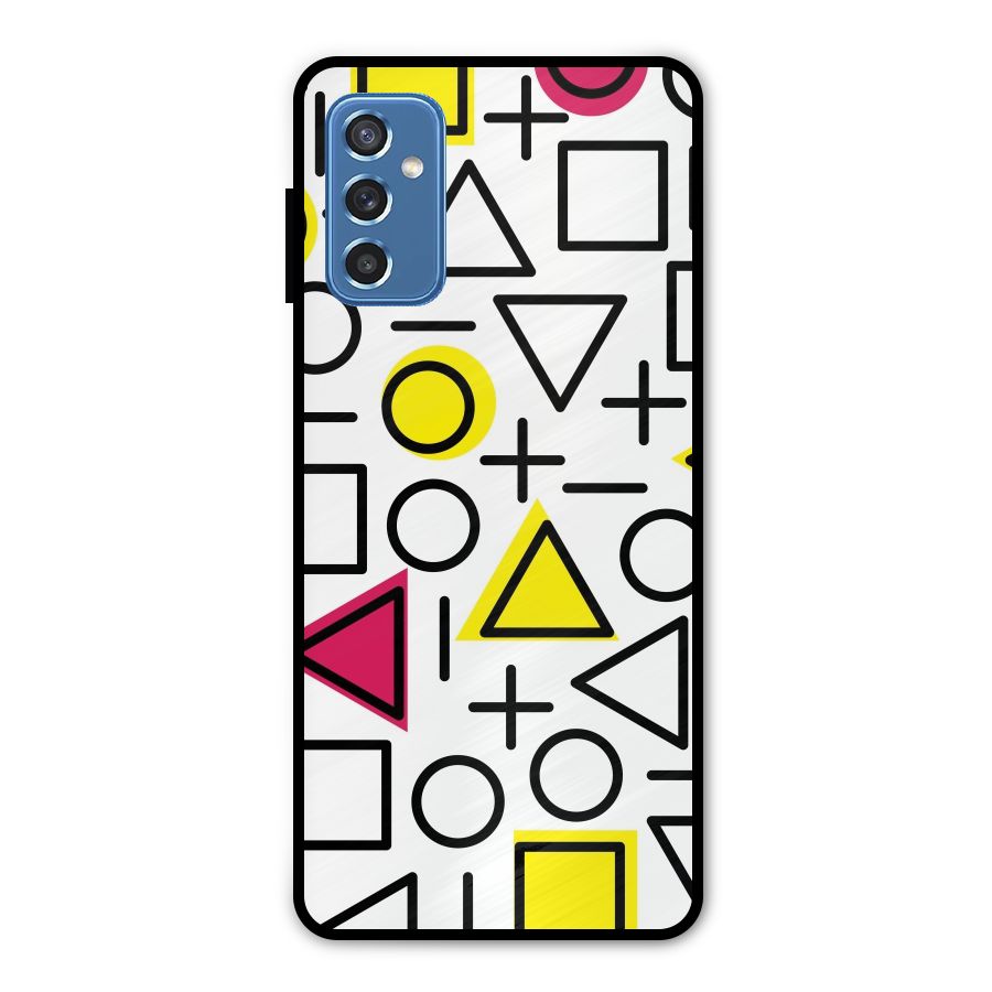 Geometry Pattern Metal Back Case for Galaxy M52 5G