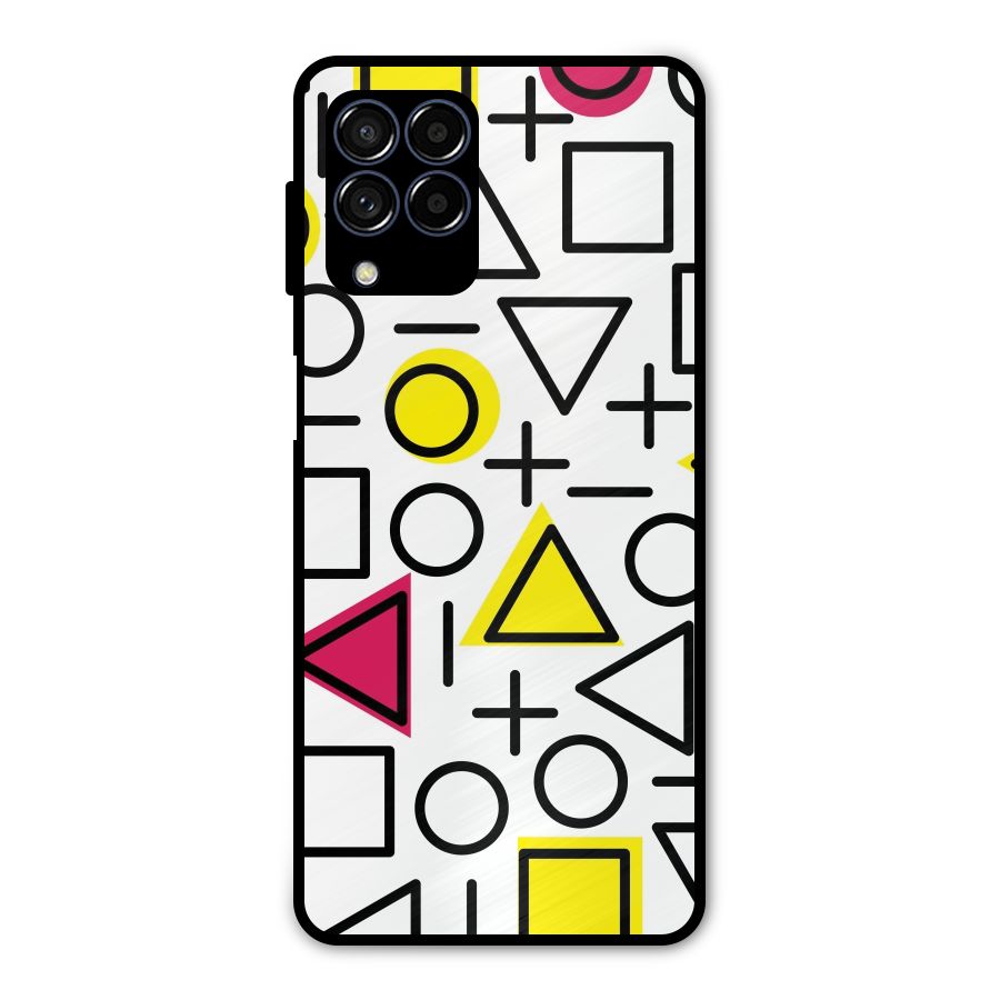 Geometry Pattern Metal Back Case for Galaxy M53 5G