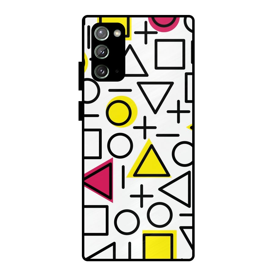 Geometry Pattern Metal Back Case for Galaxy Note 20