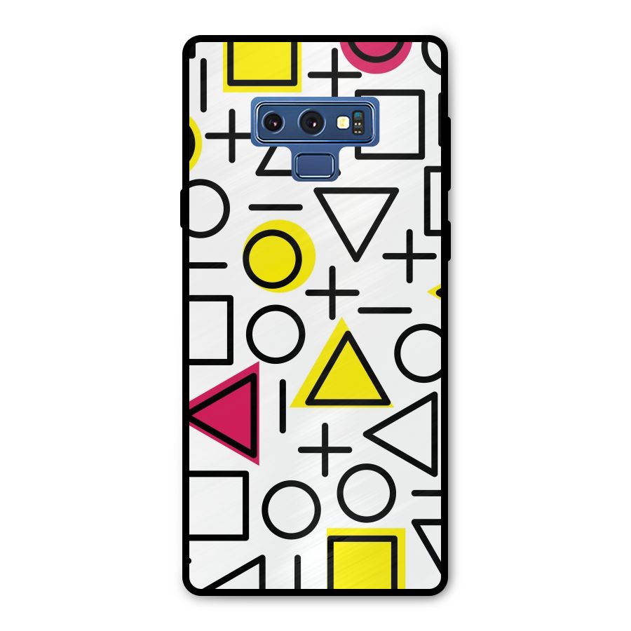 Geometry Pattern Metal Back Case for Galaxy Note 9