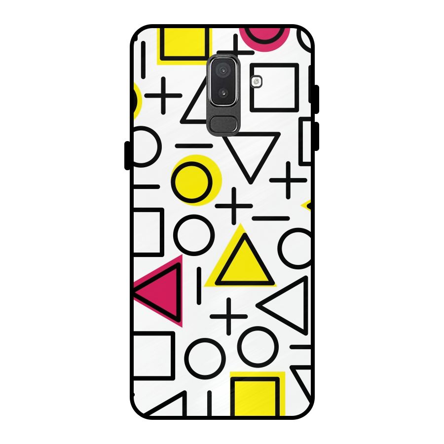 Geometry Pattern Metal Back Case for Galaxy On8 (2018)