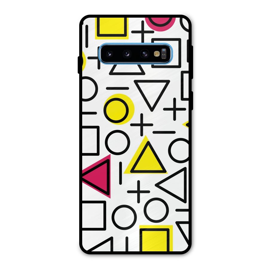 Geometry Pattern Metal Back Case for Galaxy S10