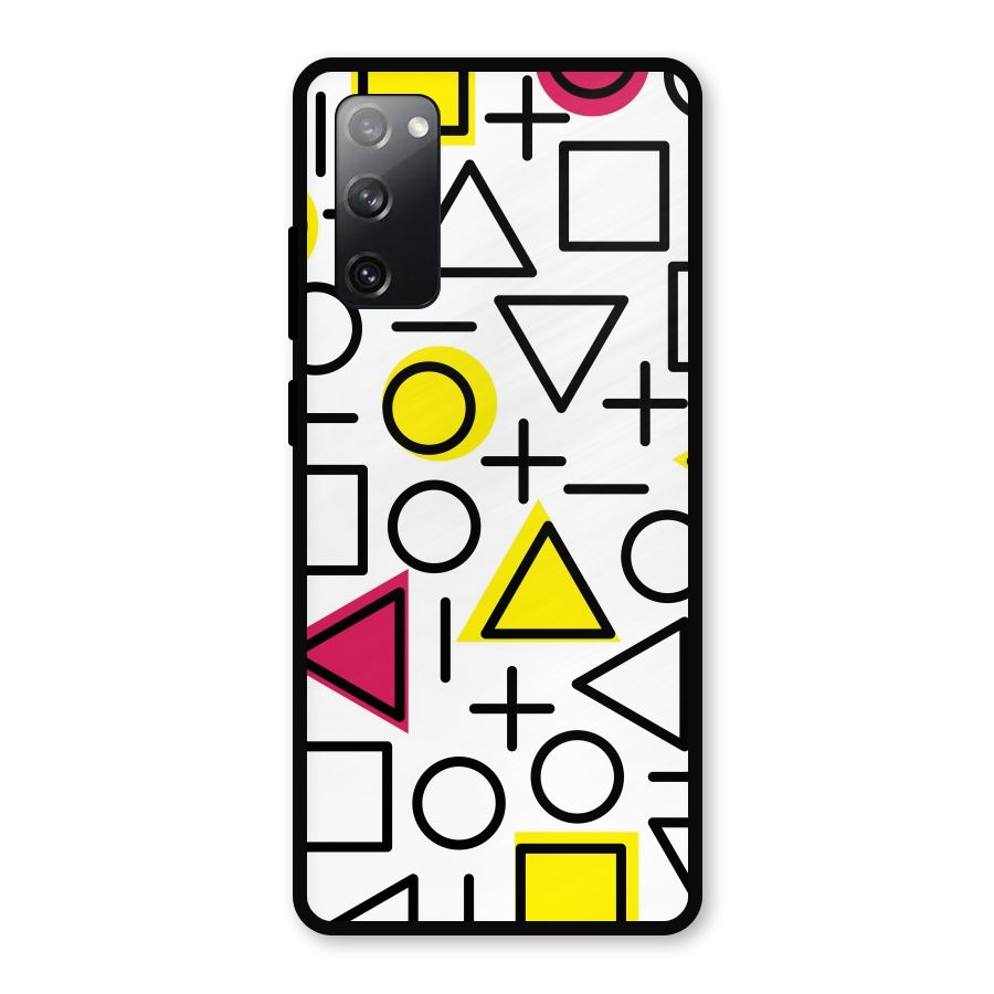 Geometry Pattern Metal Back Case for Galaxy S20 FE 5G