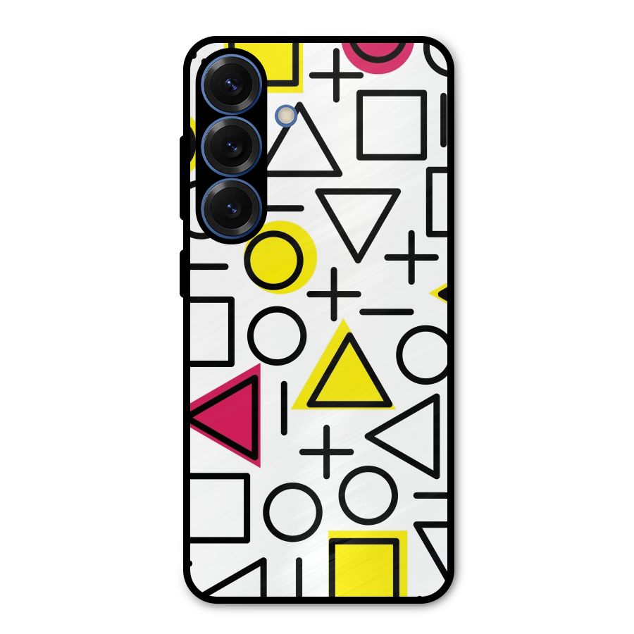 Geometry Pattern Metal Back Case for Galaxy S25