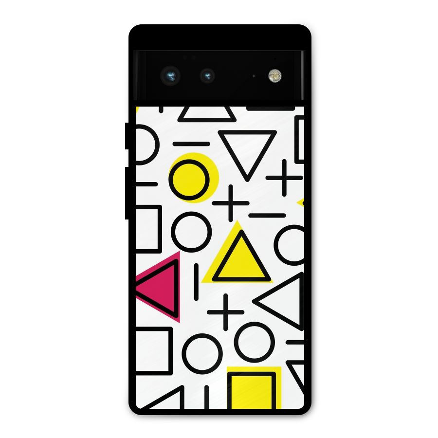 Geometry Pattern Metal Back Case for Google Pixel 6