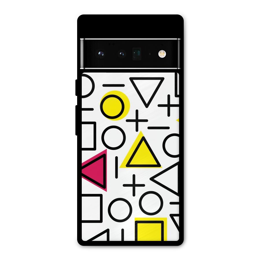 Geometry Pattern Metal Back Case for Google Pixel 6 Pro