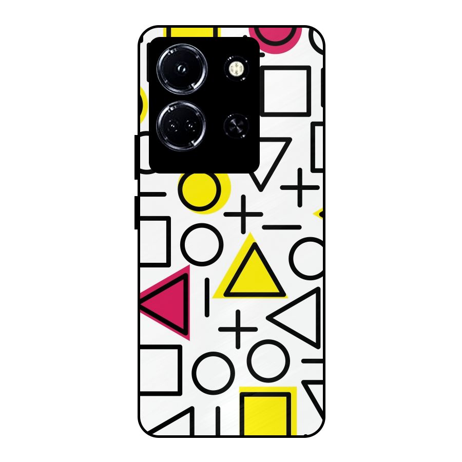 Geometry Pattern Metal Back Case for Infinix Note 30 5G
