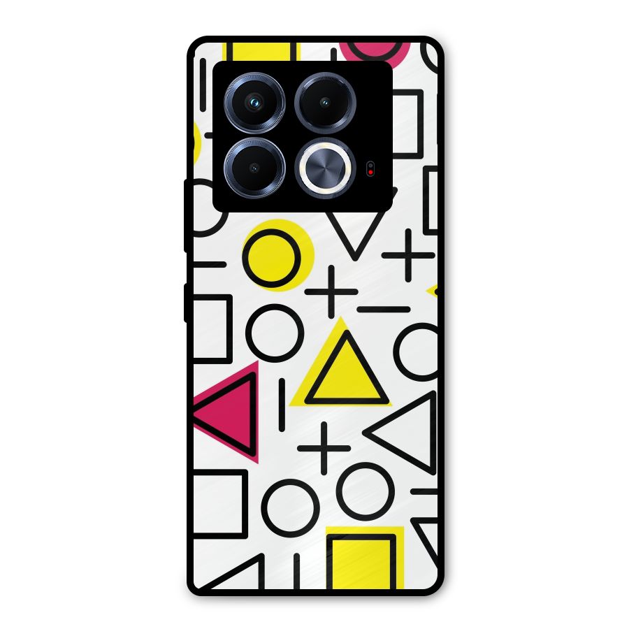 Geometry Pattern Metal Back Case for Infinix Note 40 5G