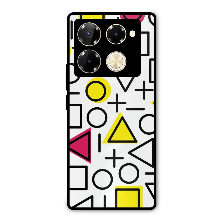 Geometry Pattern Metal Back Case for Infinix Note 40 Pro Plus