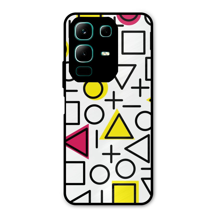 Geometry Pattern Metal Back Case for Infinix Note 50x