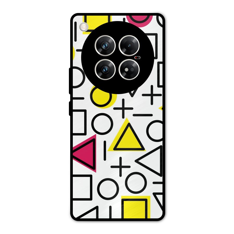 Geometry Pattern Metal Back Case for Infinix Zero 40 5G