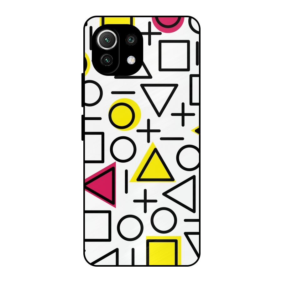 Geometry Pattern Metal Back Case for Mi 11 Lite NE 5G