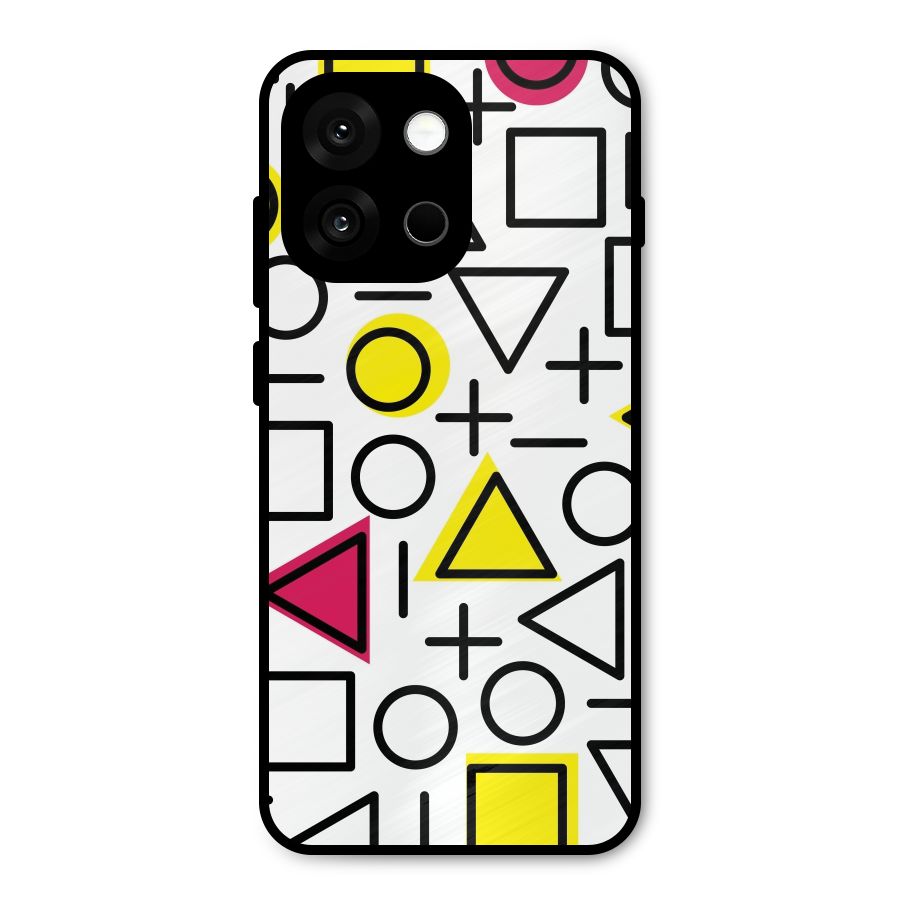 Geometry Pattern Metal Back Case for OnePlus 13s